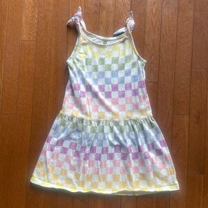 Colorful Checkered Kids Dress